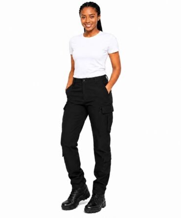 Women Black Tactical Cargo Pants