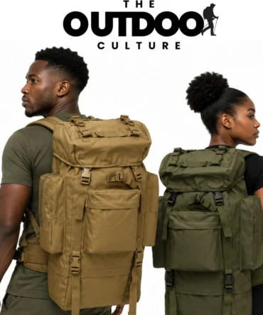 70L Tactical Waterproof Rucksack With Metallic Frame